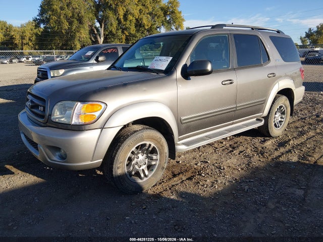 2003 Toyota Sequoia Sr5 V8 მანქანა იყიდება აუქციონზე, vin: 5TDZT34A83S203769, აუქციონის ნომერი: 46281225