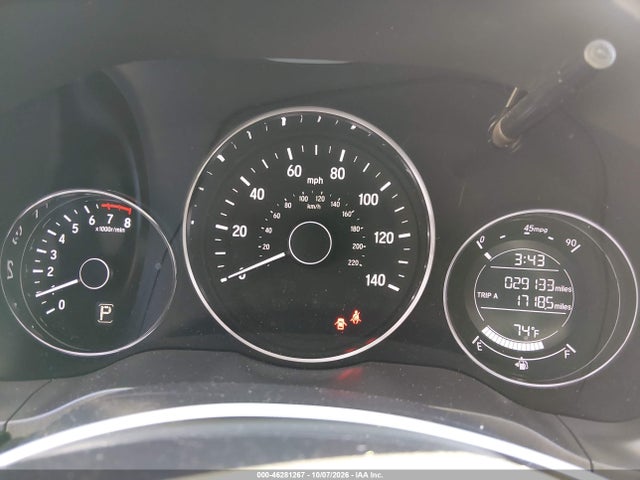 2019 Honda Hr-v Lx მანქანა იყიდება აუქციონზე, vin: 3CZRU6H36KG731117, აუქციონის ნომერი: 46281267