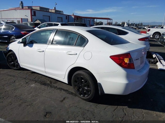 Продажа на аукционе авто 2012 Honda Civic Lx, vin: 19XFB2F58CE376380, номер лота: 46281337