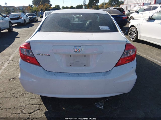 Продажа на аукционе авто 2012 Honda Civic Lx, vin: 19XFB2F58CE376380, номер лота: 46281337