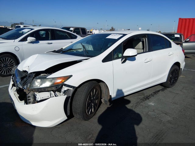 Продажа на аукционе авто 2012 Honda Civic Lx, vin: 19XFB2F58CE376380, номер лота: 46281337