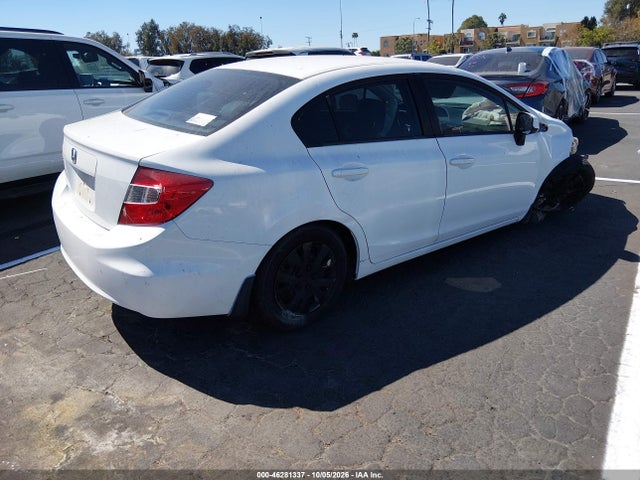 Продажа на аукционе авто 2012 Honda Civic Lx, vin: 19XFB2F58CE376380, номер лота: 46281337
