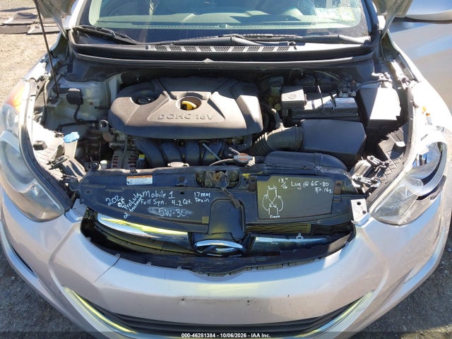 Продаж на аукціоні авто 2012 Hyundai Elantra Gls, vin: 5NPDH4AE1CH065605, номер лоту: 46281384