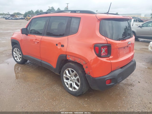 2015 Jeep Renegade Latitude მანქანა იყიდება აუქციონზე, vin: ZACCJABTXFPB85913, აუქციონის ნომერი: 46281606