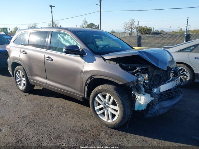 Aukcja sprzedaży 2016 Toyota Highlander Le V6, vin: 5TDZKRFH0GS179036, numer aukcji: 46281858