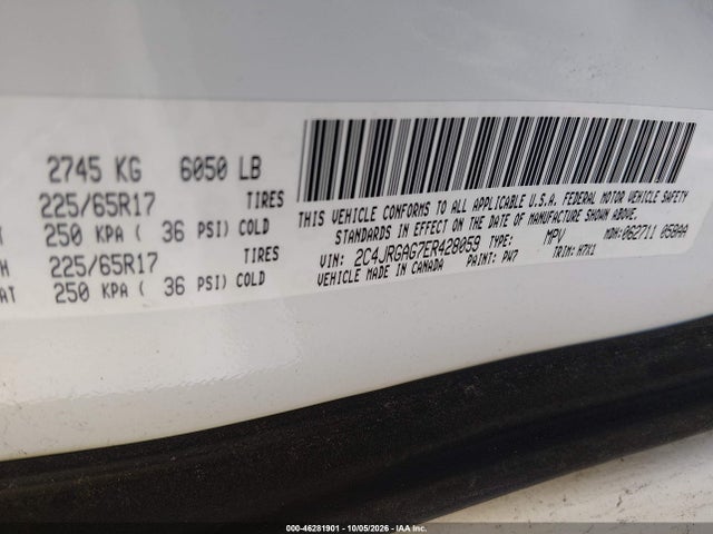 Продаж на аукціоні авто 2014 Ram Cargo Tradesman, vin: 2C4JRGAG7ER428059, номер лоту: 46281901