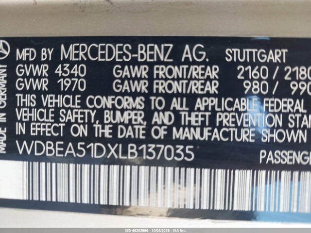 Продаж на аукціоні авто 1990 Mercedes-benz 300 Ce, vin: WDBEA51DXLB137035, номер лоту: 46282666