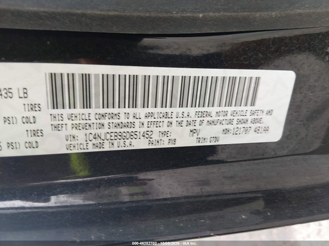 2016 Jeep Compass Latitude მანქანა იყიდება აუქციონზე, vin: 1C4NJCEB9GD651452, აუქციონის ნომერი: 46282702