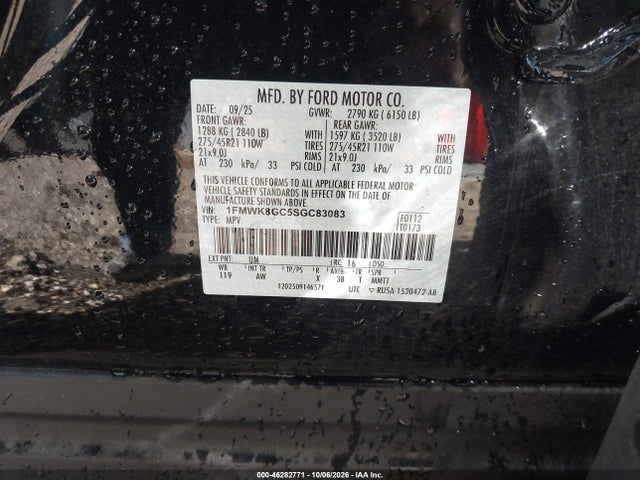 2025 Ford Explorer St მანქანა იყიდება აუქციონზე, vin: 1FMWK8GC5SGC83083, აუქციონის ნომერი: 46282771
