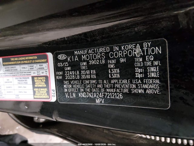 KIA Soul 2015 KNDJN2A24F7212126 Image 9