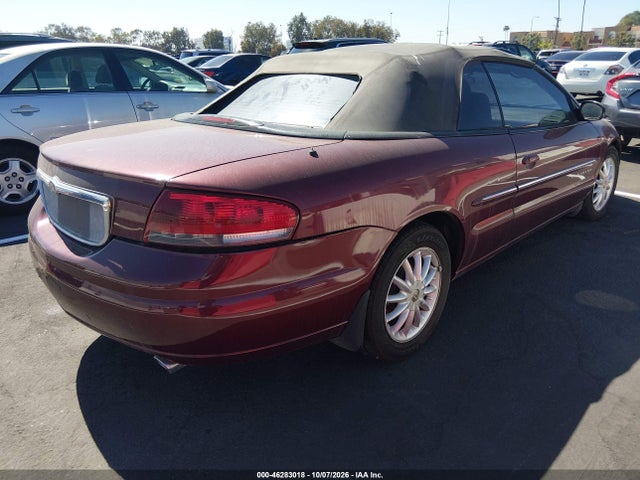 2001 Chrysler Sebring Lx მანქანა იყიდება აუქციონზე, vin: 1C3EL45U61N654008, აუქციონის ნომერი: 46283018
