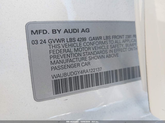 WAUBUDGY4RA122137 Audi A3 Premium Plus 40 Tfsi Front-wheel Drive S Tronic