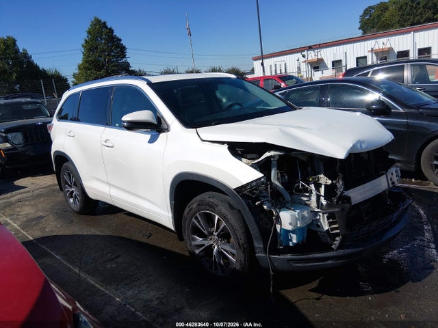 Продаж на аукціоні авто 2016 Toyota Highlander Xle V6, vin: 5TDJKRFH2GS325725, номер лоту: 46283640