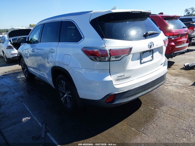 Продаж на аукціоні авто 2016 Toyota Highlander Xle V6, vin: 5TDJKRFH2GS325725, номер лоту: 46283640