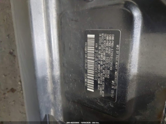 Продажа на аукционе авто 2013 Subaru Impreza 2.0i Premium, vin: JF1GJAC68DH007874, номер лота: 46283885
