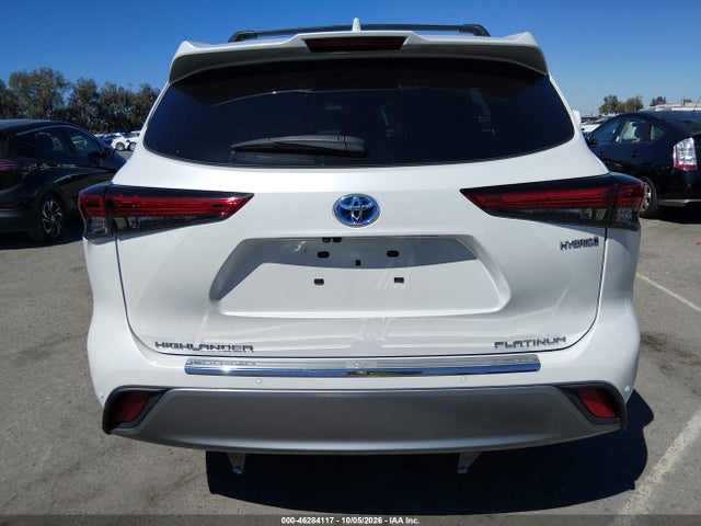 2023 Toyota Highlander Hybrid Platinum მანქანა იყიდება აუქციონზე, vin: 5TDFARAH9PS022831, აუქციონის ნომერი: 46284117