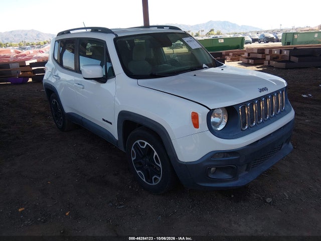2015 Jeep Renegade Latitude მანქანა იყიდება აუქციონზე, vin: ZACCJABT0FPC01326, აუქციონის ნომერი: 46284123