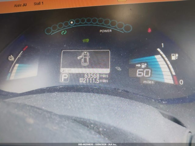 2017 Nissan Leaf S მანქანა იყიდება აუქციონზე, vin: 1N4BZ0CP8HC309738, აუქციონის ნომერი: 46284638