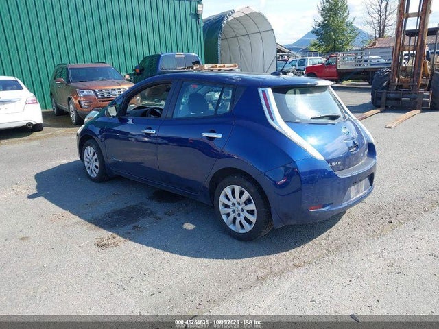 2017 Nissan Leaf S მანქანა იყიდება აუქციონზე, vin: 1N4BZ0CP8HC309738, აუქციონის ნომერი: 46284638