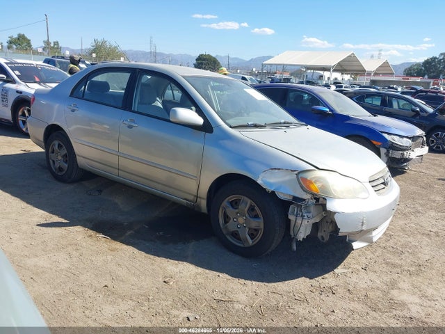 Продаж на аукціоні авто 2003 Toyota Corolla Le, vin: JTDBR32E730046101, номер лоту: 46284665