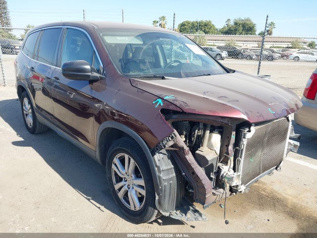 2016 Honda Pilot Lx მანქანა იყიდება აუქციონზე, vin: 5FNYF5H11GB013184, აუქციონის ნომერი: 46284831