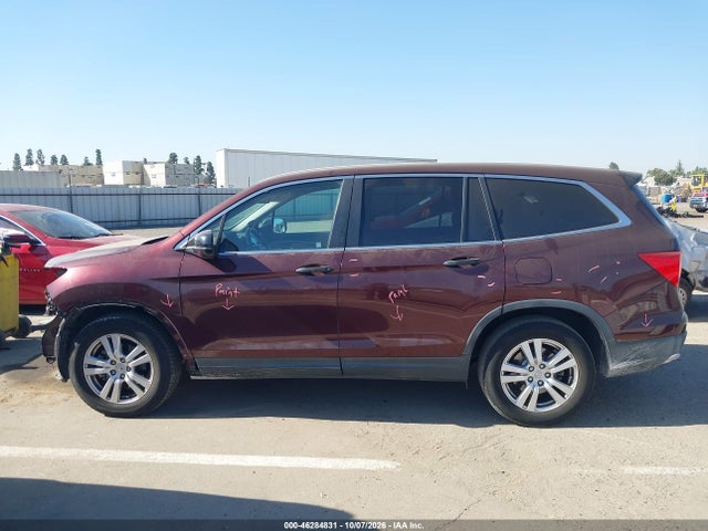2016 Honda Pilot Lx მანქანა იყიდება აუქციონზე, vin: 5FNYF5H11GB013184, აუქციონის ნომერი: 46284831