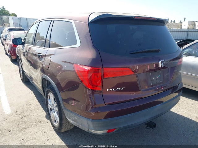 2016 Honda Pilot Lx მანქანა იყიდება აუქციონზე, vin: 5FNYF5H11GB013184, აუქციონის ნომერი: 46284831