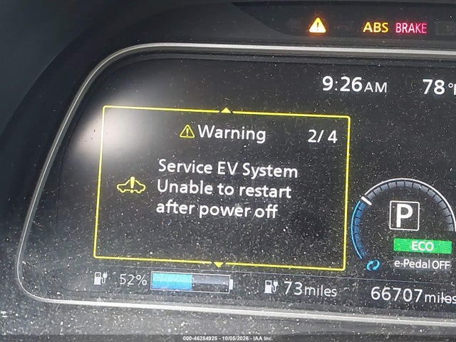 Продаж на аукціоні авто 2019 Nissan Leaf Sl, vin: 1N4AZ1CP4KC305341, номер лоту: 46284925