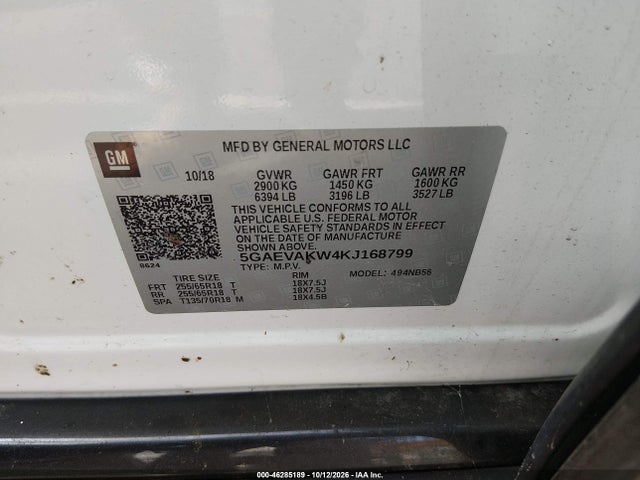 Aukcja sprzedaży 2019 Buick Enclave Awd Essence, vin: 5GAEVAKW4KJ168799, numer aukcji: 46285189