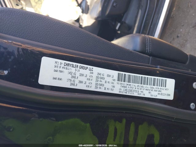Продаж на аукціоні авто 2014 Dodge Durango Limited, vin: 1C4RDJDG8EC973318, номер лоту: 46285591