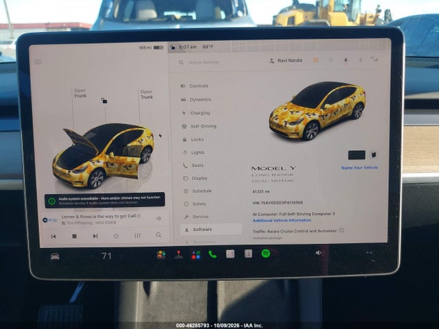 46285793 :رقم المزاد ، 7SAYGDEE9PA119168 vin ، 2023 Tesla Model Y Awd/long Range Dual Motor All-wheel Drive مزاد بيع