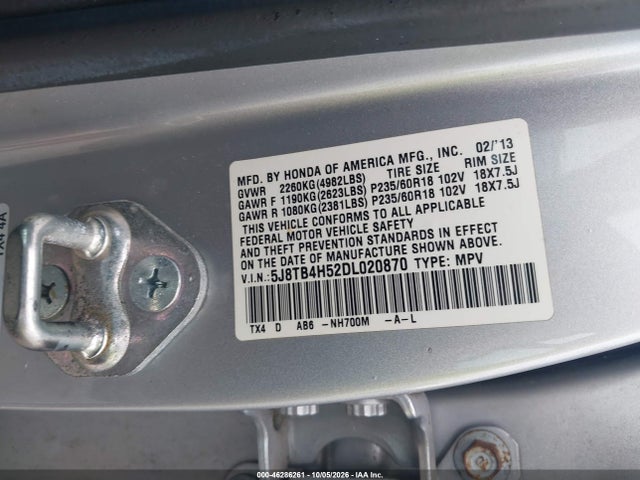 Aukcja sprzedaży 2013 Acura Rdx, vin: 5J8TB4H52DL020870, numer aukcji: 46286261