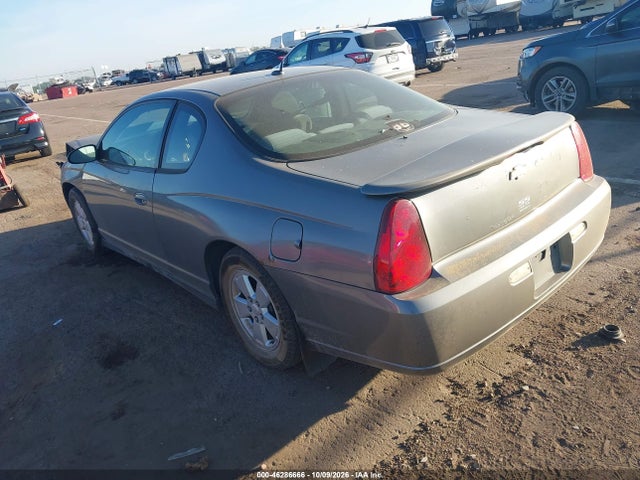 Продажа на аукционе авто 2006 Chevrolet Monte Carlo Lt, vin: 2G1WM15K269302833, номер лота: 46286666