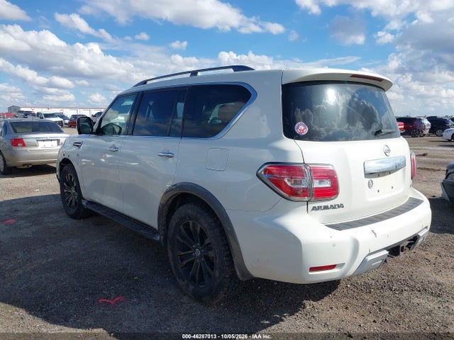 46287013 :رقم المزاد ، JN8AY2NE8H9700535 vin ، 2017 Nissan Armada Platinum مزاد بيع