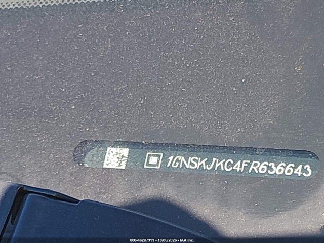 Aukcja sprzedaży 2015 Chevrolet Suburban Lt, vin: 1GNSKJKC4FR636643, numer aukcji: 46287311