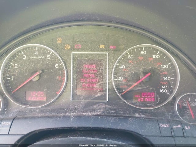 Продаж на аукціоні авто 2004 Audi A4 1.8t, vin: WAULC68E04A028739, номер лоту: 46287784