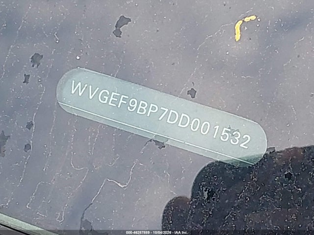 46287889 :رقم المزاد ، WVGEF9BP7DD001532 vin ، 2013 Volkswagen Touareg Vr6 Lux مزاد بيع