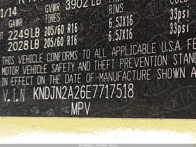 KIA Soul 2014 KNDJN2A26E7717518 Image 9
