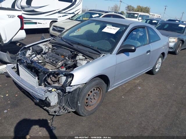 2002 Honda Civic Dx მანქანა იყიდება აუქციონზე, vin: 1HGEM21252L047100, აუქციონის ნომერი: 46287947
