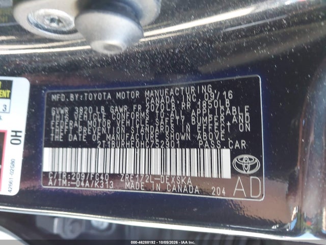 Toyota COROLLA SE 2017 2T1BURHE0HC752901 Image 9