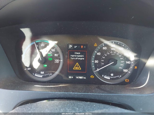 2016 Hyundai Sonata Hybrid Se მანქანა იყიდება აუქციონზე, vin: KMHE24L13GA016348, აუქციონის ნომერი: 46288227