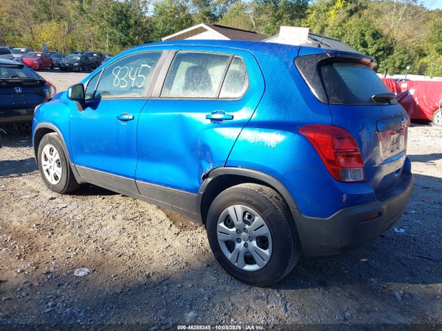 2016 Chevrolet Trax 1ls მანქანა იყიდება აუქციონზე, vin: KL7CJKSB7GB757526, აუქციონის ნომერი: 46288345