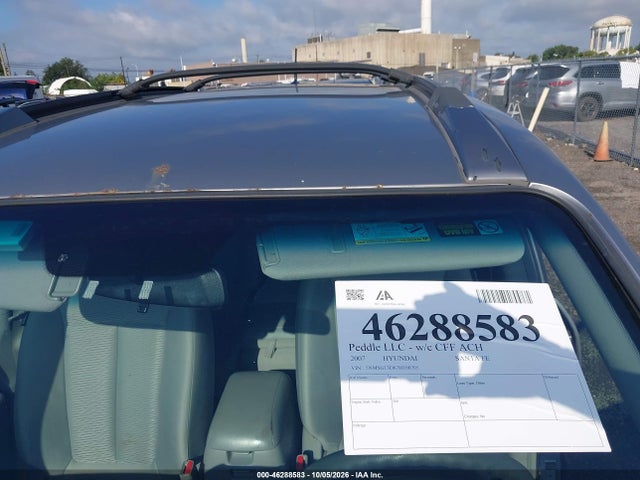 Aukcja sprzedaży 2007 Hyundai Santa Fe Gls, vin: 5NMSG13D67H100705, numer aukcji: 46288583