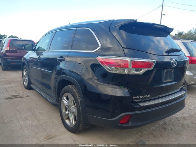 Продаж на аукціоні авто 2015 Toyota Highlander Limited V6, vin: 5TDDKRFHXFS091068, номер лоту: 46290027