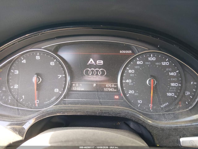 46290117 :رقم المزاد ، WAURVAFD3CN014696 vin ، 2012 Audi A8 L 4.2 مزاد بيع