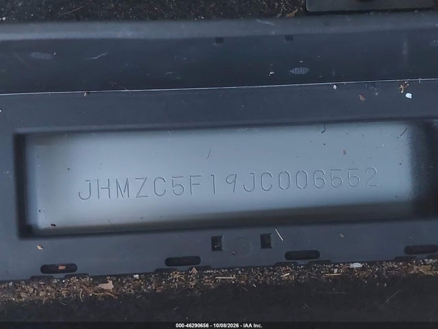 2018 Honda Clarity Plug-in Hybrid მანქანა იყიდება აუქციონზე, vin: JHMZC5F19JC006552, აუქციონის ნომერი: 46290656
