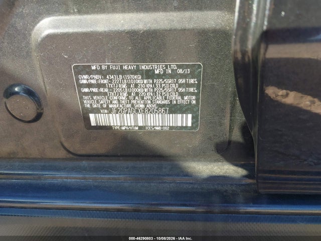 2014 Subaru Xv Crosstrek 2.0i Limited მანქანა იყიდება აუქციონზე, vin: JF2GPAGCXE8205867, აუქციონის ნომერი: 46290803