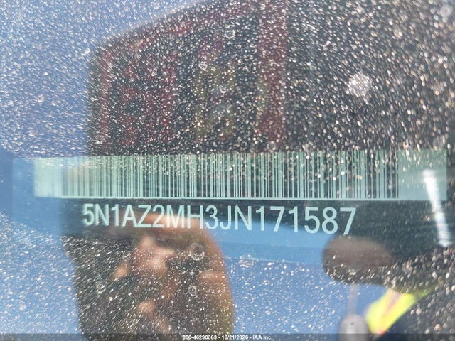 46290863 :رقم المزاد ، 5N1AZ2MH3JN171587 vin ، 2018 Nissan Murano Platinum مزاد بيع