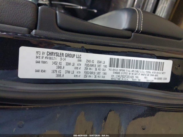 46291020 :رقم المزاد ، 1C4RJFBG2FC651428 vin ، 2015 Jeep Grand Cherokee Limited مزاد بيع
