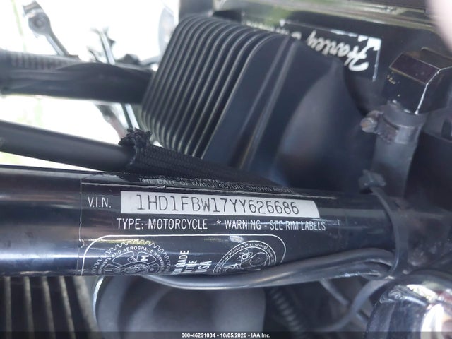 Продаж на аукціоні авто 2000 Harley-davidson Flhri, vin: 1HD1FBW17YY626686, номер лоту: 46291034